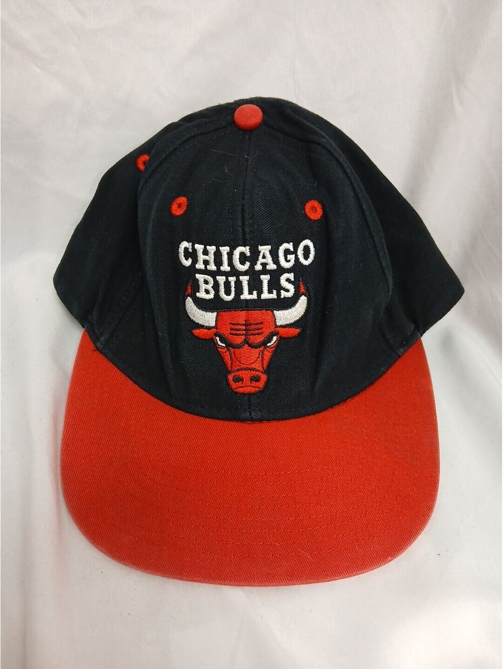 Vintage Chicago Bulls Hat Snapback Black ADIDAS NBA Basketball